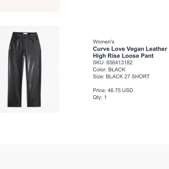 Curve Love Vegan high rise loose pant - Picture 5 of 6